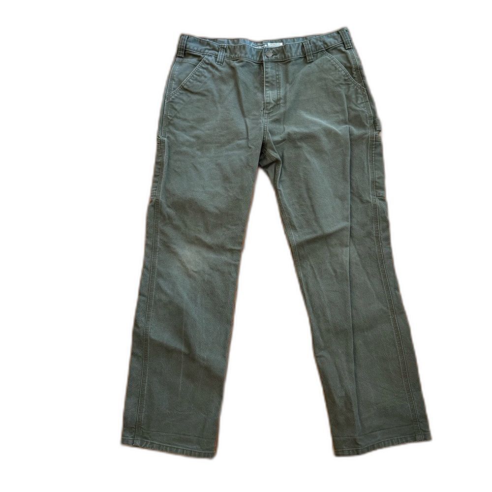Carhartt Rugged Flex Duck Utility Work Pants 38x32 Relaxed Fit Green